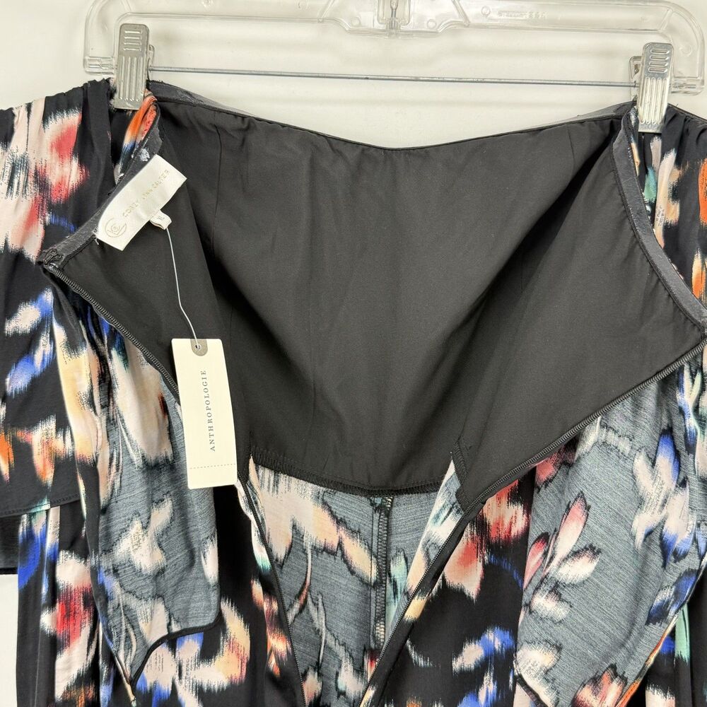 NWT Anthropologie Corey Lynn Calter Black Floral Strapless Jumpsuit Size XL - Picture 14 of 16